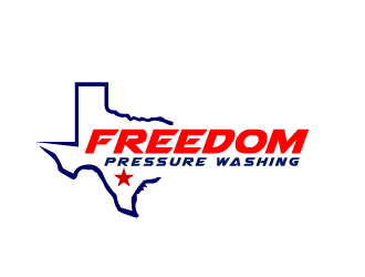 Freedom Pressure Washing logo design by ElonStark