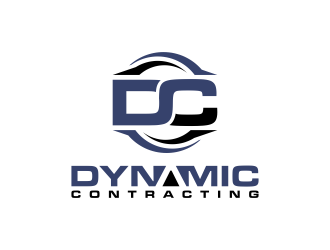 Dynamic Contracting logo design by BlessedArt
