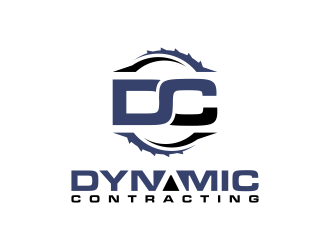 Dynamic Contracting logo design by BlessedArt
