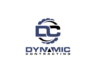 Dynamic Contracting logo design by BlessedArt