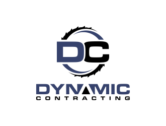 Dynamic Contracting logo design by BlessedArt