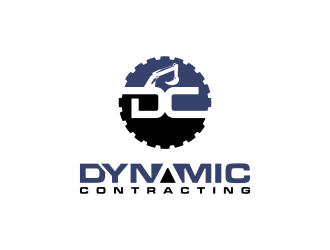 Dynamic Contracting logo design by BlessedArt