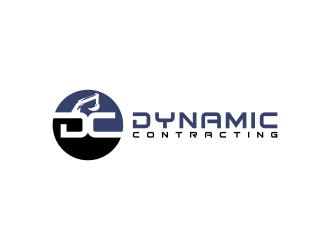 Dynamic Contracting logo design by BlessedArt