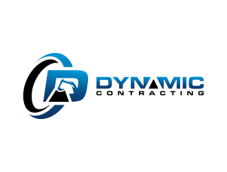Dynamic Contracting logo design by BlessedArt