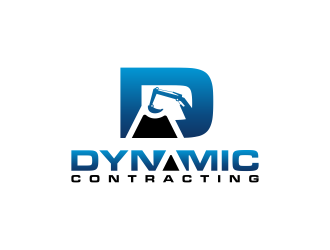 Dynamic Contracting logo design by BlessedArt