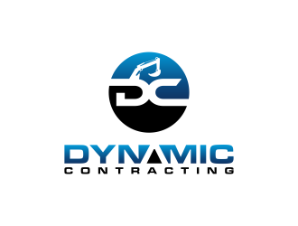 Dynamic Contracting logo design by BlessedArt