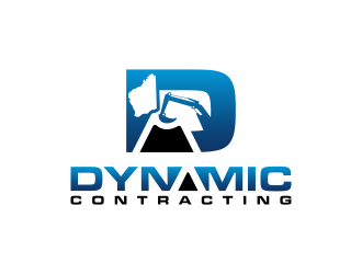 Dynamic Contracting logo design by BlessedArt