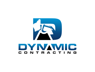 Dynamic Contracting logo design by BlessedArt