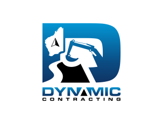 Dynamic Contracting logo design by BlessedArt