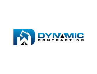 Dynamic Contracting logo design by BlessedArt