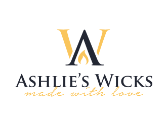 Ashlie’s Wicks logo design by GassPoll