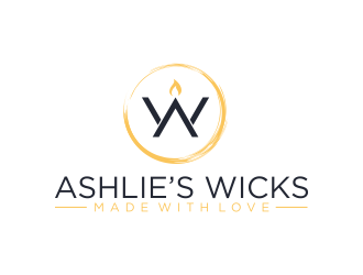 Ashlie’s Wicks logo design by GassPoll