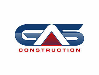 GAS Construction, LLC logo design by Mahrein