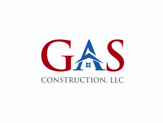 GAS Construction, LLC logo design by santrie
