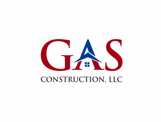 GAS Construction, LLC logo design by santrie