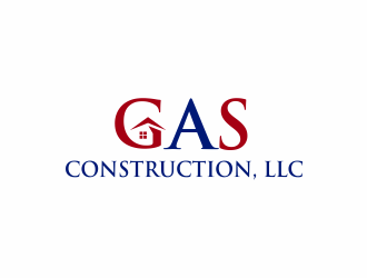 GAS Construction, LLC logo design by santrie