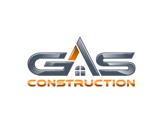 GAS Construction, LLC logo design by josephope