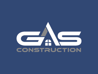 GAS Construction, LLC logo design by josephope