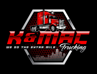 K & Mac Trucking logo design by PRN123