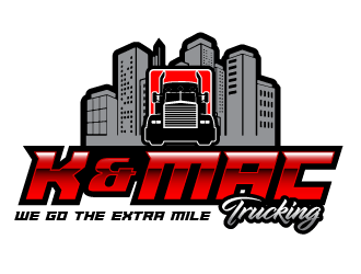 K & Mac Trucking logo design by PRN123