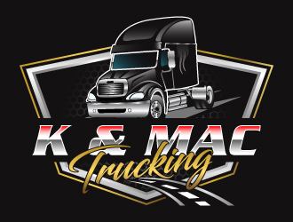 K & Mac Trucking logo design by LogoQueen