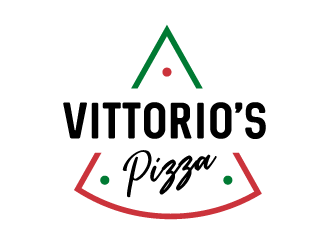 Vittorios Pizza logo design by SOLARFLARE
