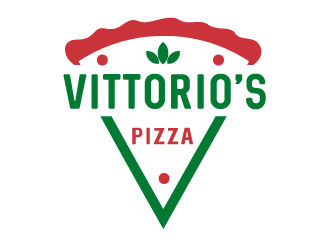 Vittorios Pizza logo design by SOLARFLARE