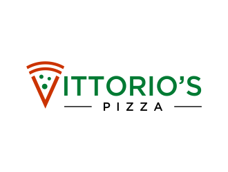 Vittorios Pizza logo design by oke2angconcept