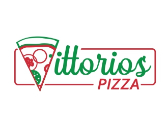 Vittorios Pizza logo design by ruki