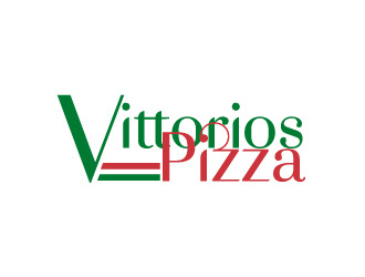 Vittorios Pizza logo design by fawadyk