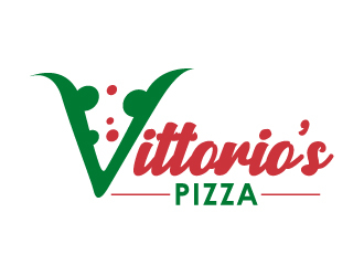 Vittorios Pizza logo design by uttam