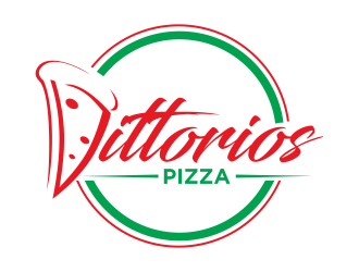 Vittorios Pizza logo design by qqdesigns