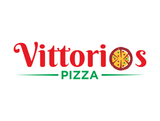 Vittorios Pizza logo design by qqdesigns