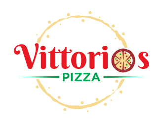 Vittorios Pizza logo design by qqdesigns
