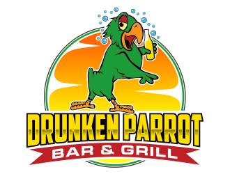 Drunken Parrot Bar & Grill logo design by qqdesigns
