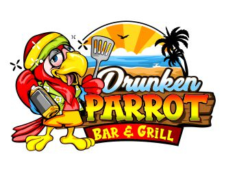Drunken Parrot Bar & Grill logo design by veron