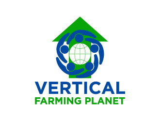 Vertical Farming Planet logo design by twomindz