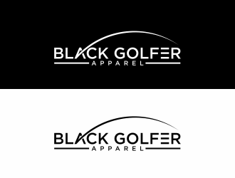 BLACK GOLFER APPAREL logo design by bebekkwek
