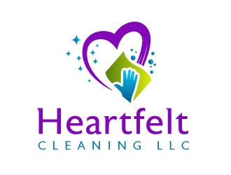 Heartfelt Cleaning LLC logo design by SOLARFLARE
