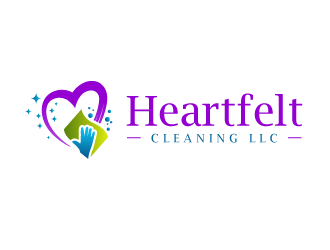Heartfelt Cleaning LLC logo design by SOLARFLARE