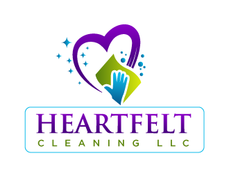Heartfelt Cleaning LLC logo design by SOLARFLARE