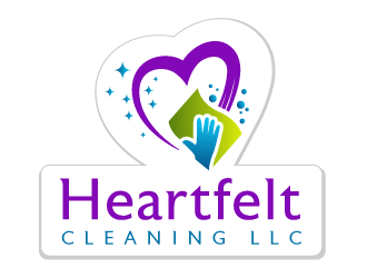Heartfelt Cleaning LLC logo design by SOLARFLARE