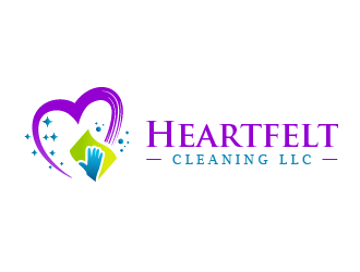 Heartfelt Cleaning LLC logo design by SOLARFLARE