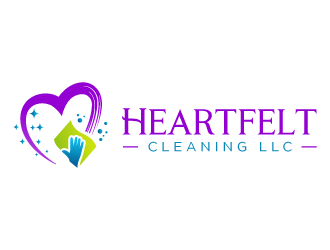 Heartfelt Cleaning LLC logo design by SOLARFLARE