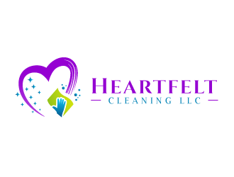 Heartfelt Cleaning LLC logo design by SOLARFLARE