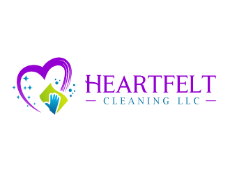 Heartfelt Cleaning LLC logo design by SOLARFLARE