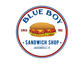 Blue Boy Sandwich Shop logo design by rizuki