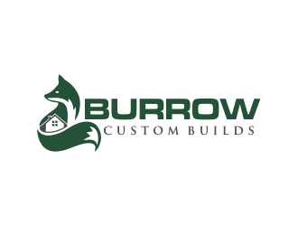 Burrow Custom Builds logo design by oke2angconcept