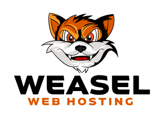 Weasel Web Hosting logo design by ElonStark
