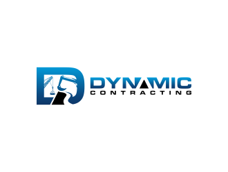 Dynamic Contracting logo design by BlessedArt
